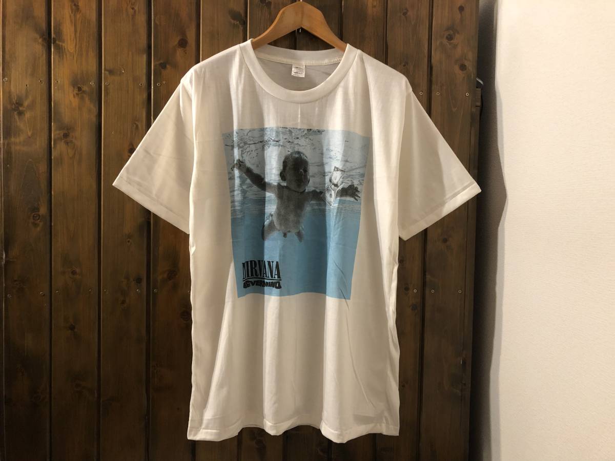 新品★ニルヴァーナ　ネヴァーマインド　ビンテージスタイル　Tシャツ【XL】★ロックバンド/カートコバーン/NEVER MIND/NIRVANA_画像1