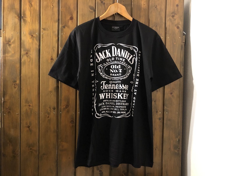 新品★ジャックダニエル　ラベル　プリントTシャツ【L】★テネシー/ウィスキー/JACK DANIELS_画像1