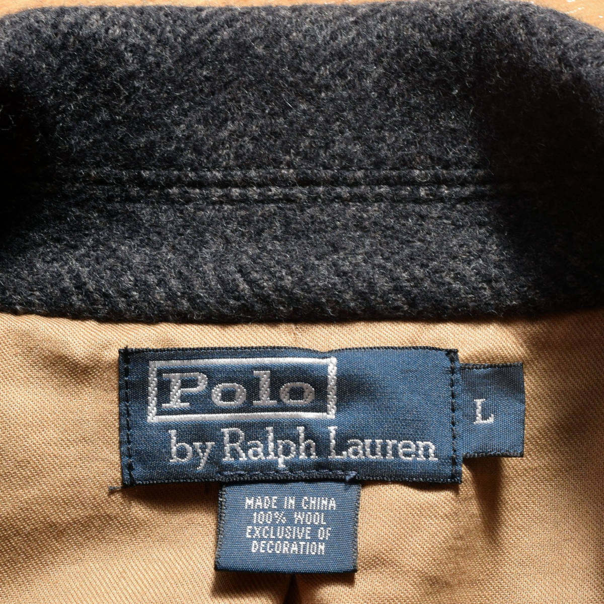 メンズL 美品！Slim fit Polo Ralph Lauren ポロ ラルフローレン 3B ヘリンボーン ウール ブレザージャケット 42 52 ツイード グレーRRL_画像5