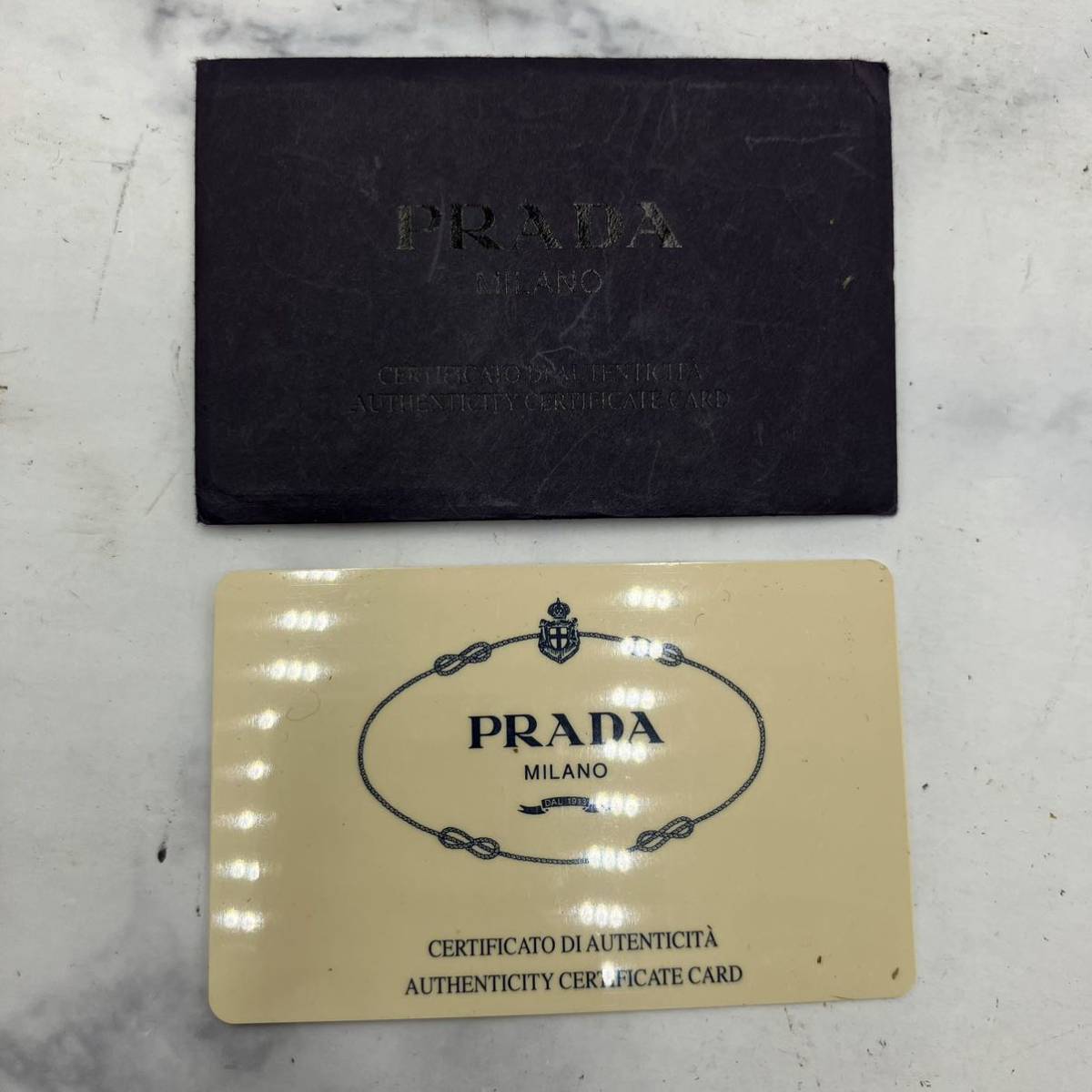 ☆【売り切り】PRADA プラダ ナイロン ハンドバッグ グリーン 三角ロゴプレート レディース 白タグありギャランティ付属_画像10