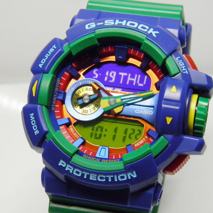 G-SHOCK 買取のGRAVITY◇GA-400-2AJF Hyper Colors(ハイパーカラーズ)ロータリースイッチモデル グリーンカラー CASIO/G-SHOCK_画像3