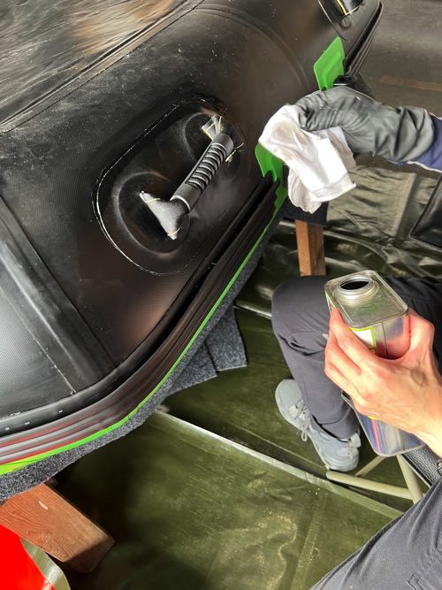 ゴムボート修理には専用ボンド、２液性/PVC用プロボンド300ｇ硬化剤付＆アセトン＋スターターセットの画像10