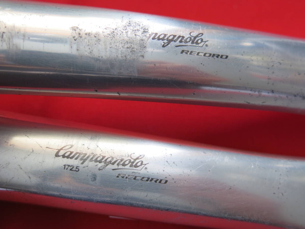カンパ RECORD クランク 172.5mm PCD135 送料520円 1990年代 8 カンパ RECORD クランク 172.5mm PCD135 送料520円 1990年代 8