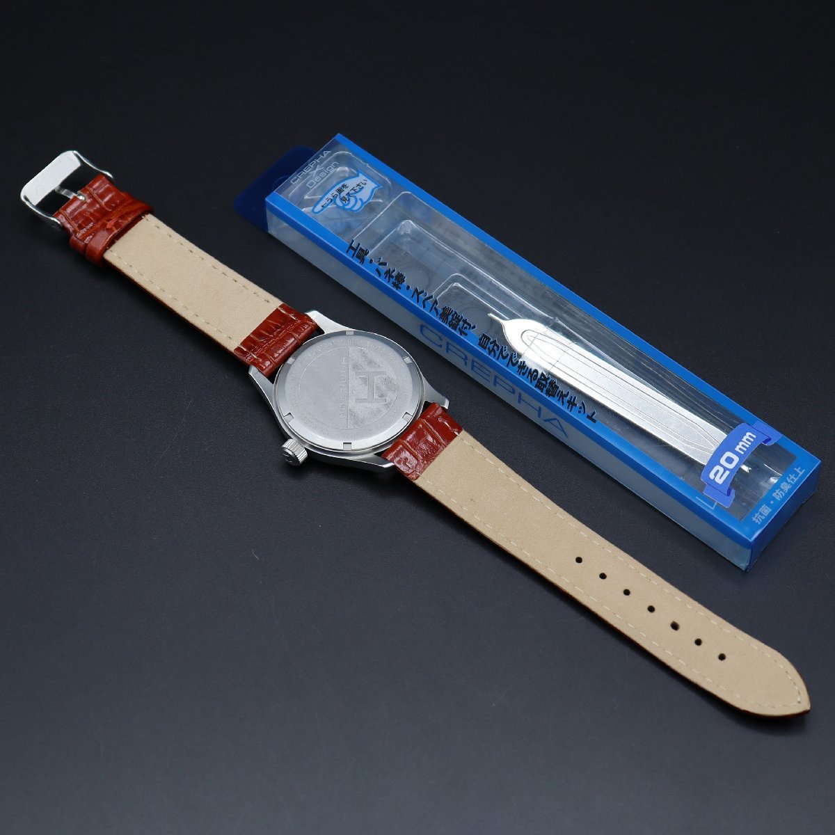 HAMILTON Khaki ハミルトン カーキ H684410 クォーツ 100M防水 24時間表示 黒文字盤 全数字 デイト ベルト新品 ヴィンテージ メンズ腕時計_画像8