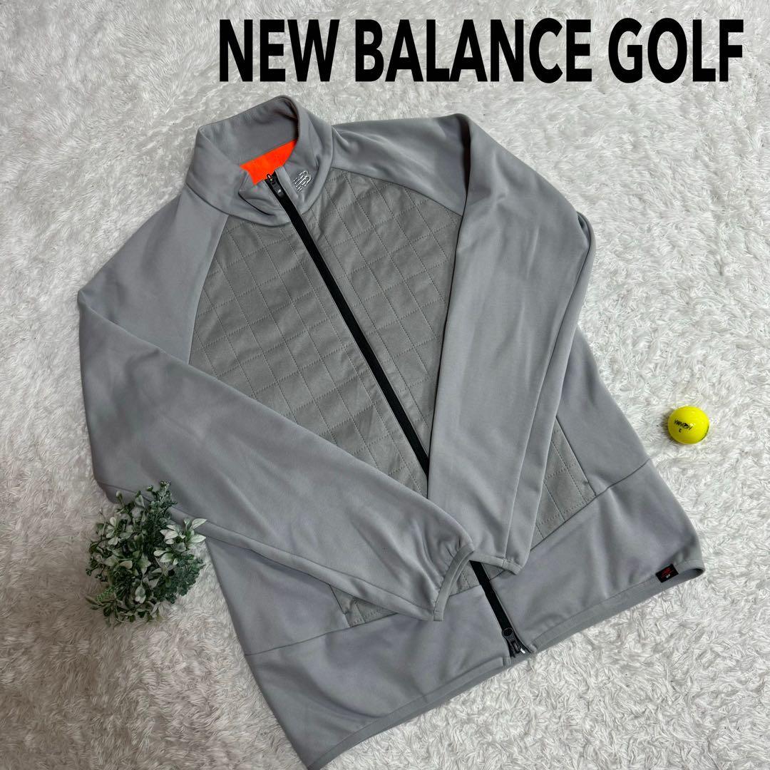 NEW BALANCE GOLF フルジップブルゾン ストレッチ　裏地　フリース　ゴルフウェア　サイズ5_画像1