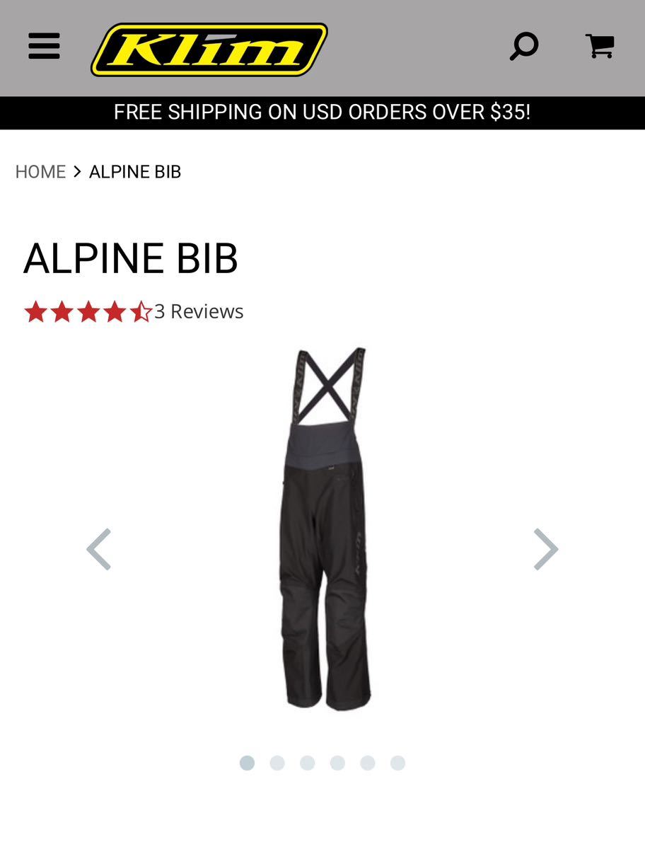 KLIM ALPINE BIB レディース L KLIM ALPINE BIB レディース L