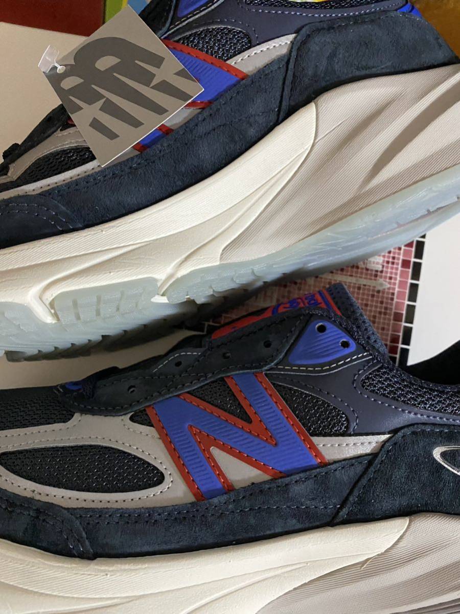 送込即発送 28.5㎝US10.5 KITH × New Balance 990V6 Ronnie Fieg & MSG Navyキス × ニューバランス 990V6 ロニーファイグ & MSG ネイビー_画像3