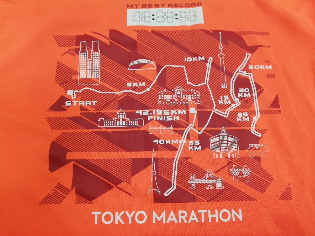 “2013東京マラソン参加記念Tシャツ”◆XLサイズ　オレンジ_画像3