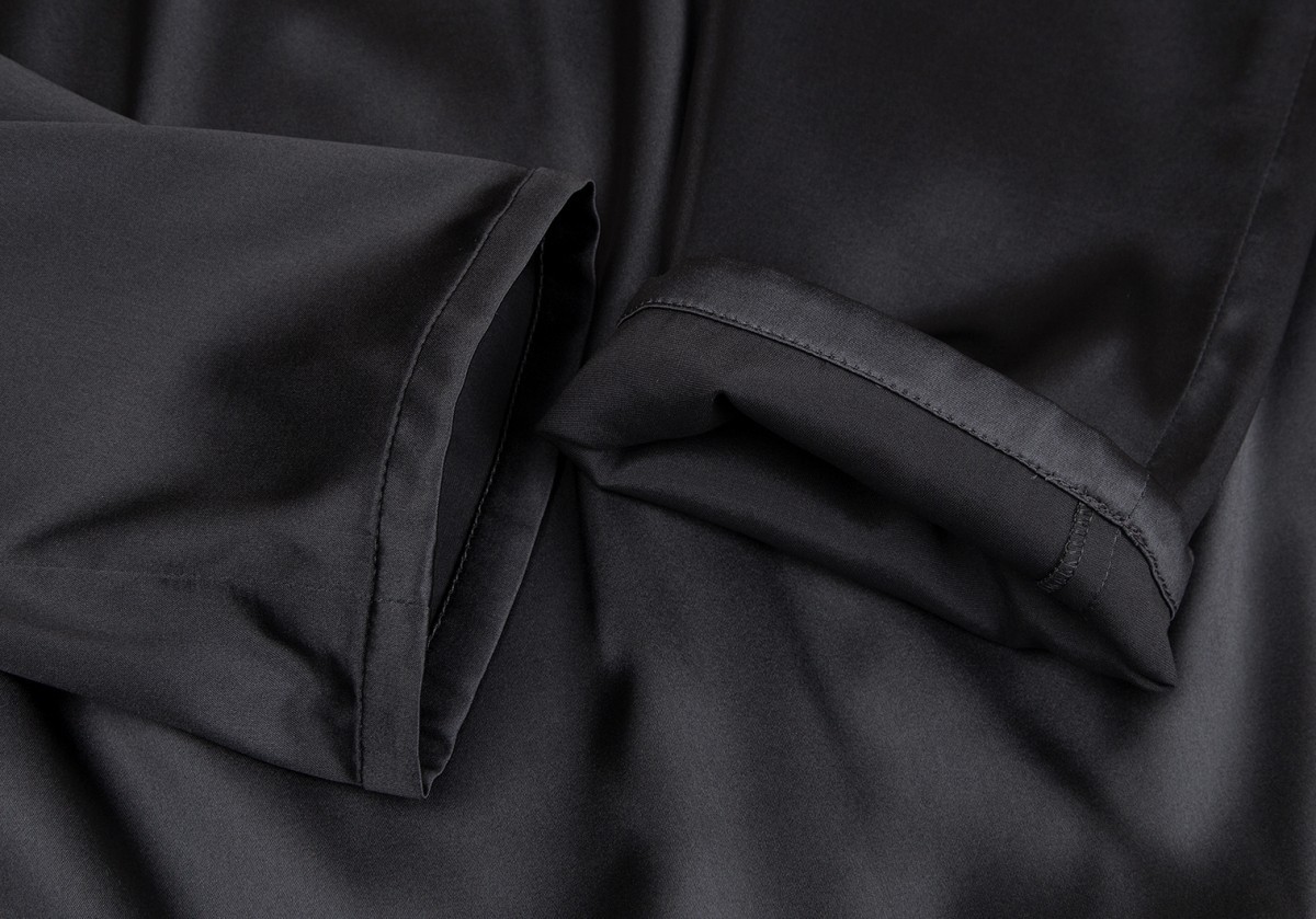  Armani koretsio-niARMANI COLLEZIONI шелк передний . вернуть дизайн блуза чёрный 42
