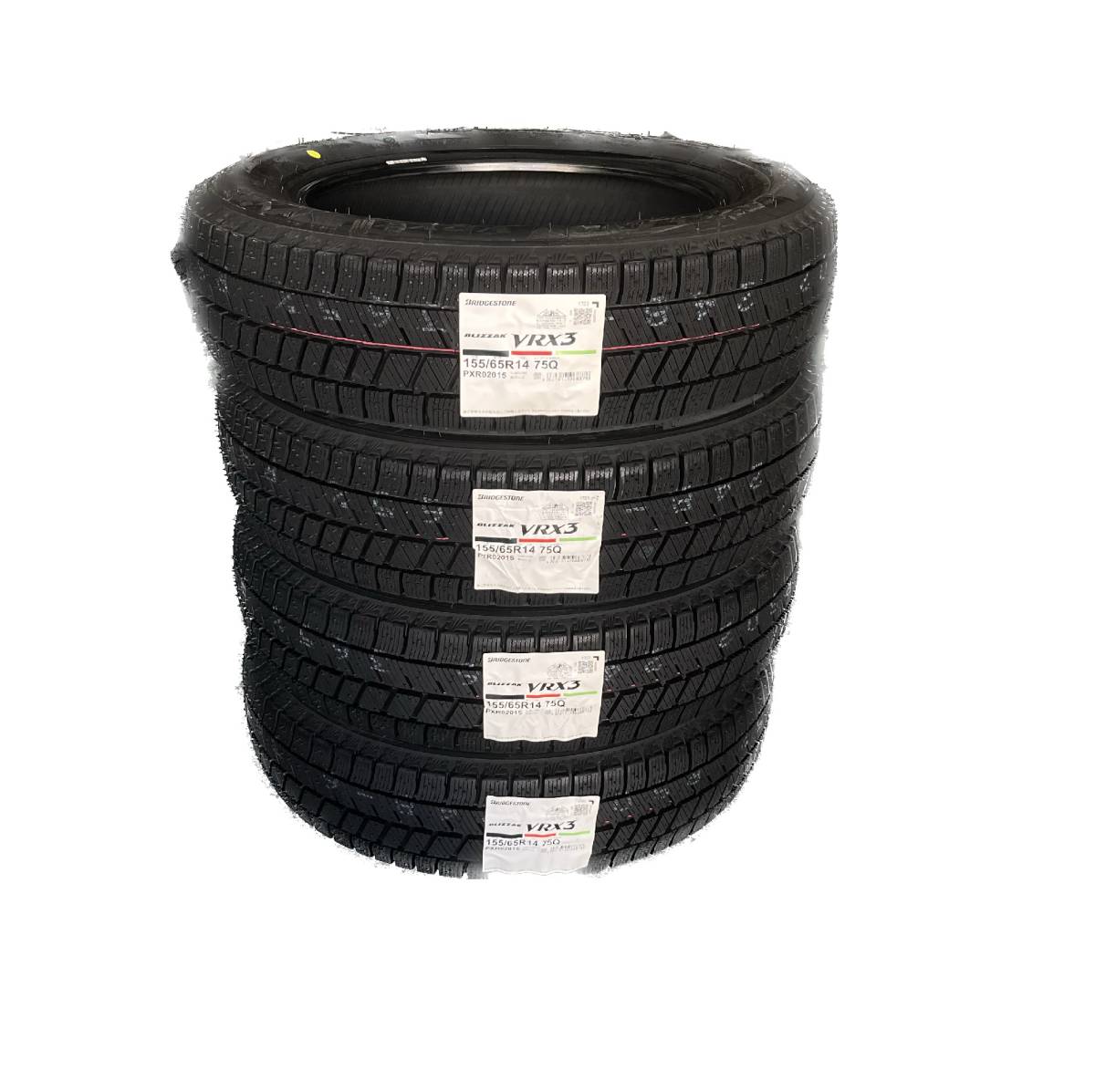 ◆◆ 4本セット 2023年製 VRX3 155/65R14 75Q 4本セット 39,500円～ブリヂストン 乗用車サイズ 日本製 新品 スタッドレス 安いよ◆◆_4本セット！※画像はイメージです。