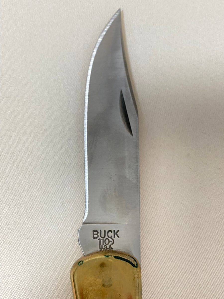 BUCK バック ナイフ 110 フォールディングナイフ USA製 ケース付 _画像3