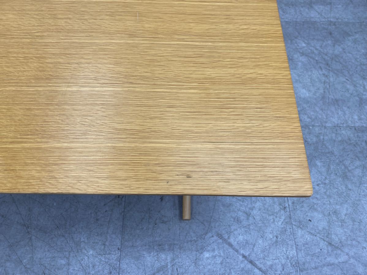 【中古美品】無印良品　ダイニングテーブル リビングテーブル　食卓テーブル オーク材　1_画像9