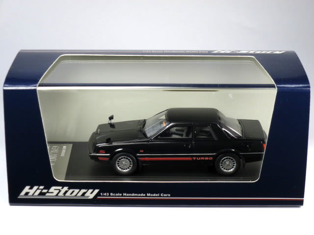 ハイストーリー 1/43 三菱 ギャラン Λ 2000 GSR TURBO 1980 ブラック (HS382BK)