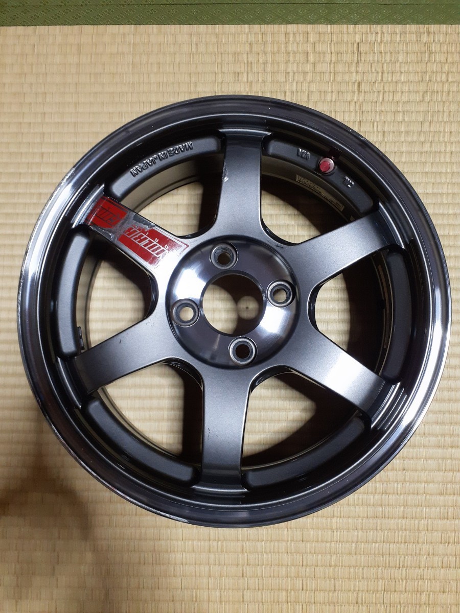 【レイズTE37ソニックSL】15インチ/６J/オフセット+41/4穴PCD100_画像1