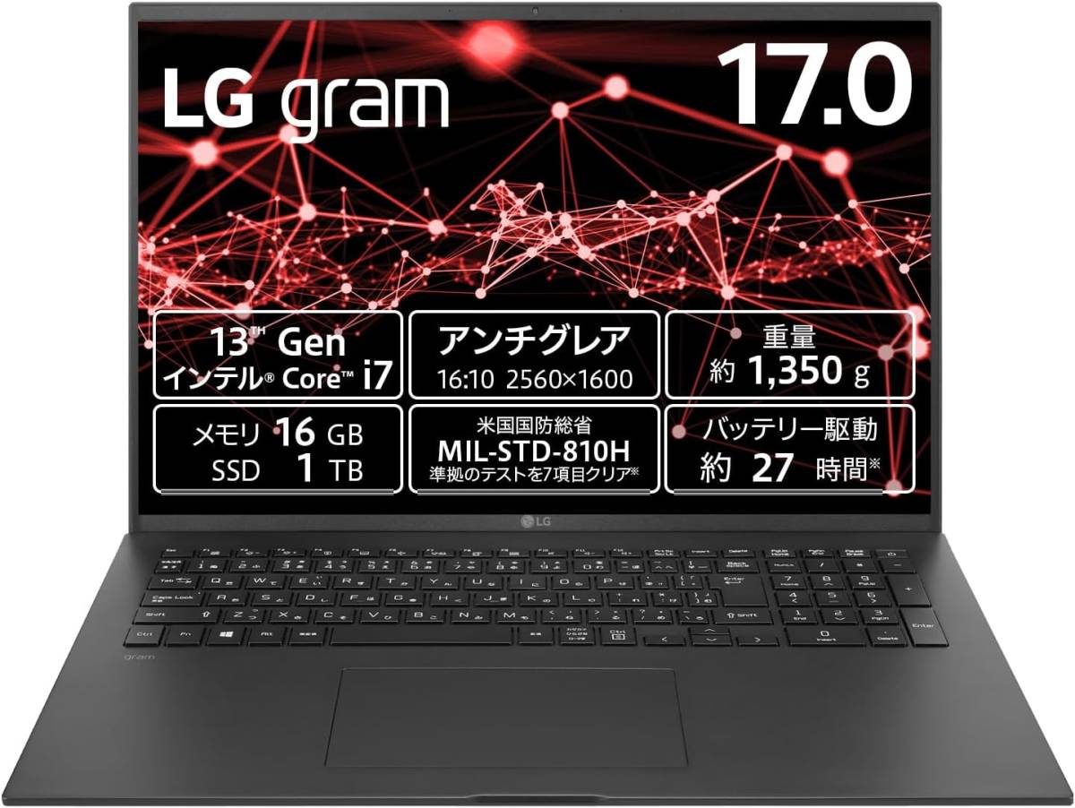 【新品未開封】LG ノートパソコン LG gram / 17ZB90R-MA78J(2023年モデル) / 17インチ_画像1