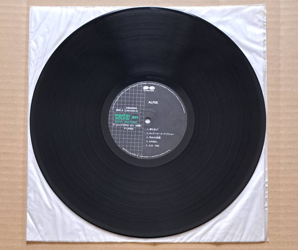 ピンナップ2枚付※1枚欠品 MASTER SOUND 高音質盤・良盤帯付LP◎アルフィー『THE ALFEE』C30A0354 キャニオンレコード F-LABEL 1984年_画像4