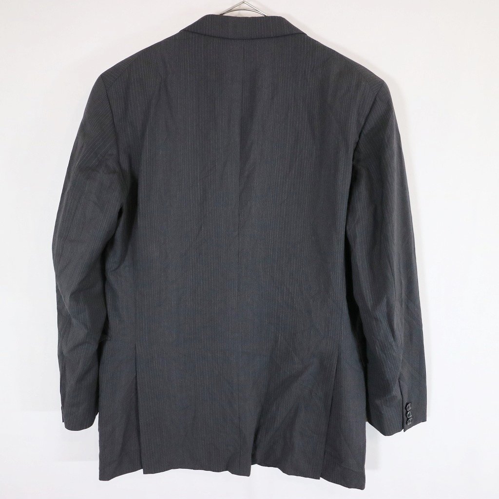 KENZO ケンゾー テーラードジャケット スーツ フォーマル ストライプ ブラック (メンズ 50) N5386 /1円スタート_画像2