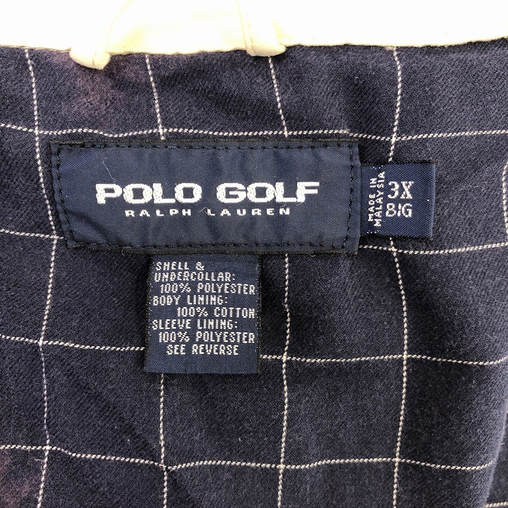 POLO GOLF ポロゴルフ スイングトップ 防寒 ベージュ (メンズ 3XL) 中古 古着 O9696_画像6