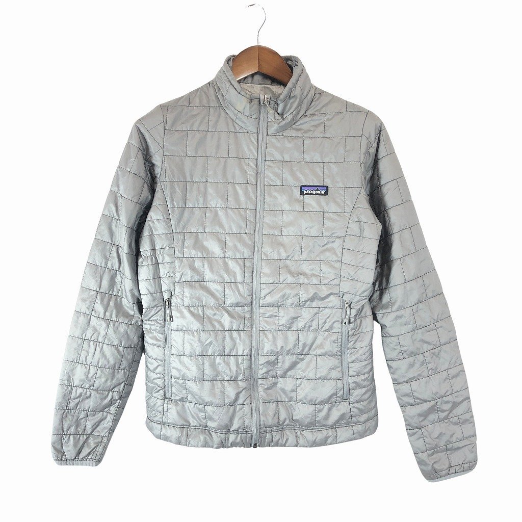 patagonia パタゴニア ナノパフジャケット PRIMALOFT 中綿 ジャケット アウトドア キャンプ グレー (レディース M) 中古 古着 O9665