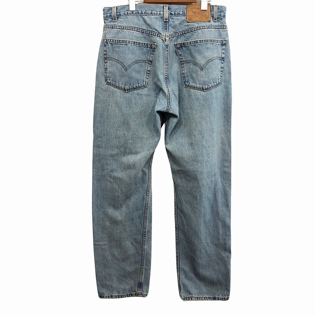 90年代 USA製 Levi's リーバイス 505 テーパード デニムパンツ ブルー (メンズ 38/32) 中古 古着 O9835_画像2