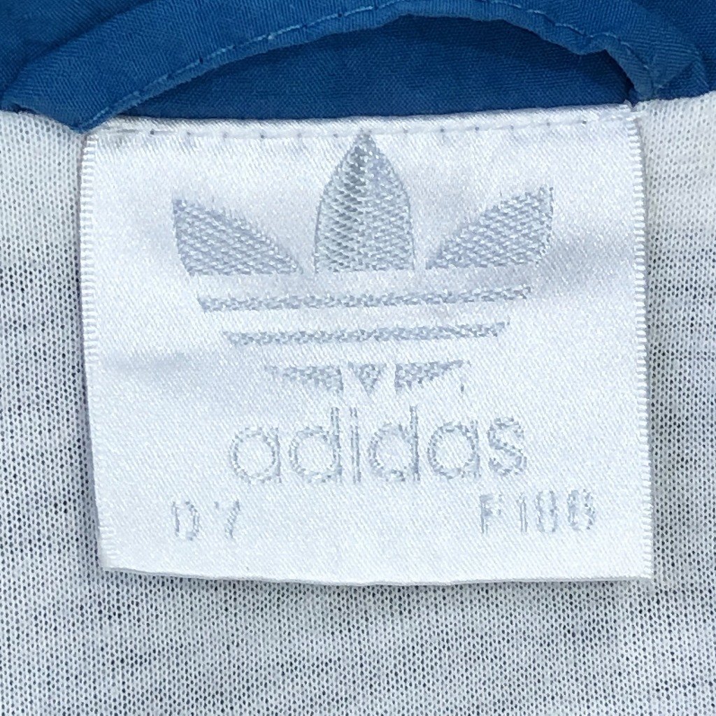 90年代 adidas アディダス ナイロン ジャケット ラグラン ブラック (メンズ L) 中古 古着 P0129_画像5