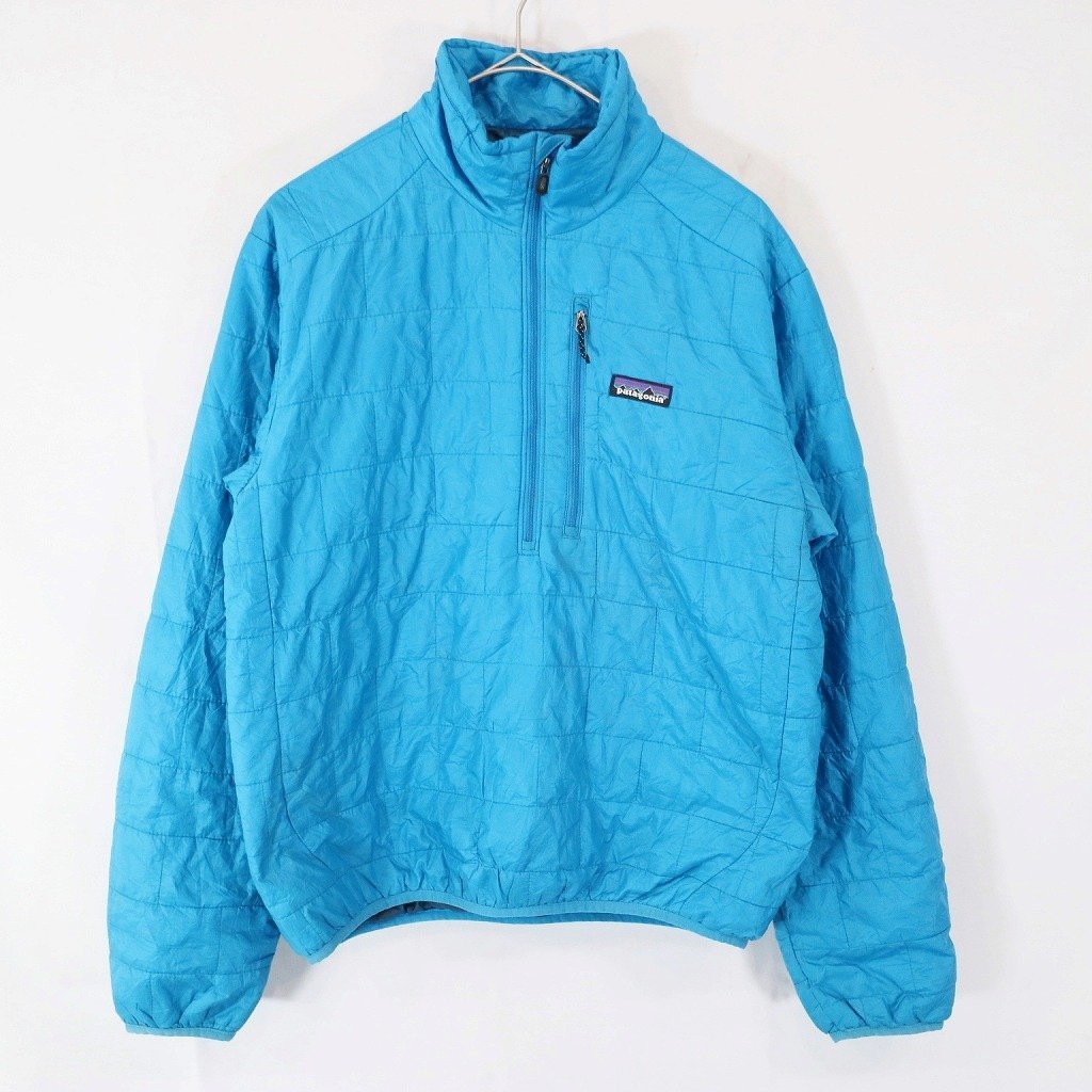 patagonia パタゴニア ナノパフプルオーバージャケット 防寒 防風 アウトドア キャンプ ブルー (メンズ S) N7298 /1円スタート_画像1