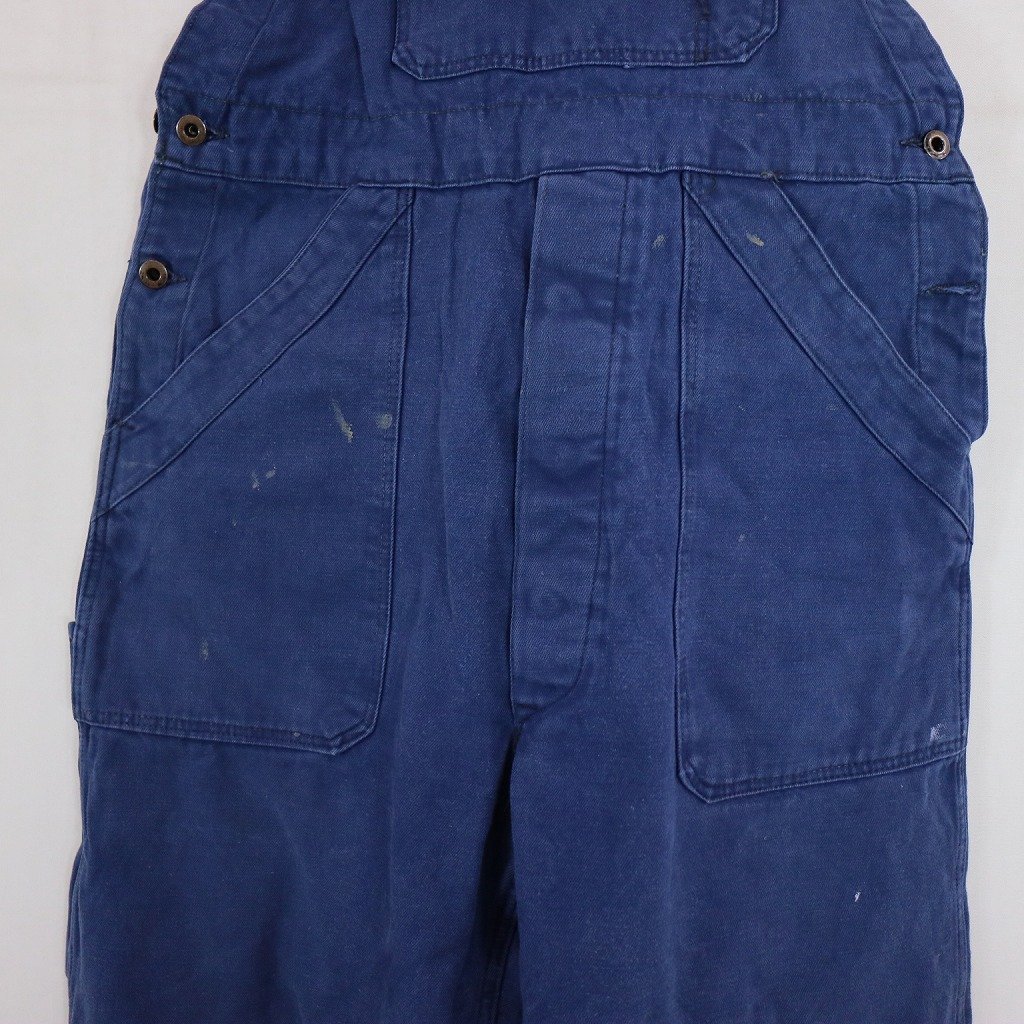 70年代 フランス製 Adolpho Lafont パンツ ワーク ユーロ ツイル コインポケット ブルー (メンズ 50) N8936 /1円スタート_画像7