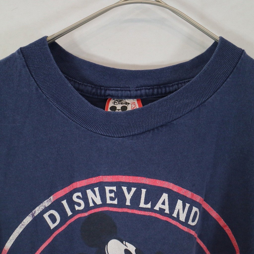 90年代 USA製 Disney Designs ディズニーデザイン ミッキーマウス 半袖Ｔシャツ アメカジ ネイビー (メンズ XL) N8843 /1円スタート_画像7