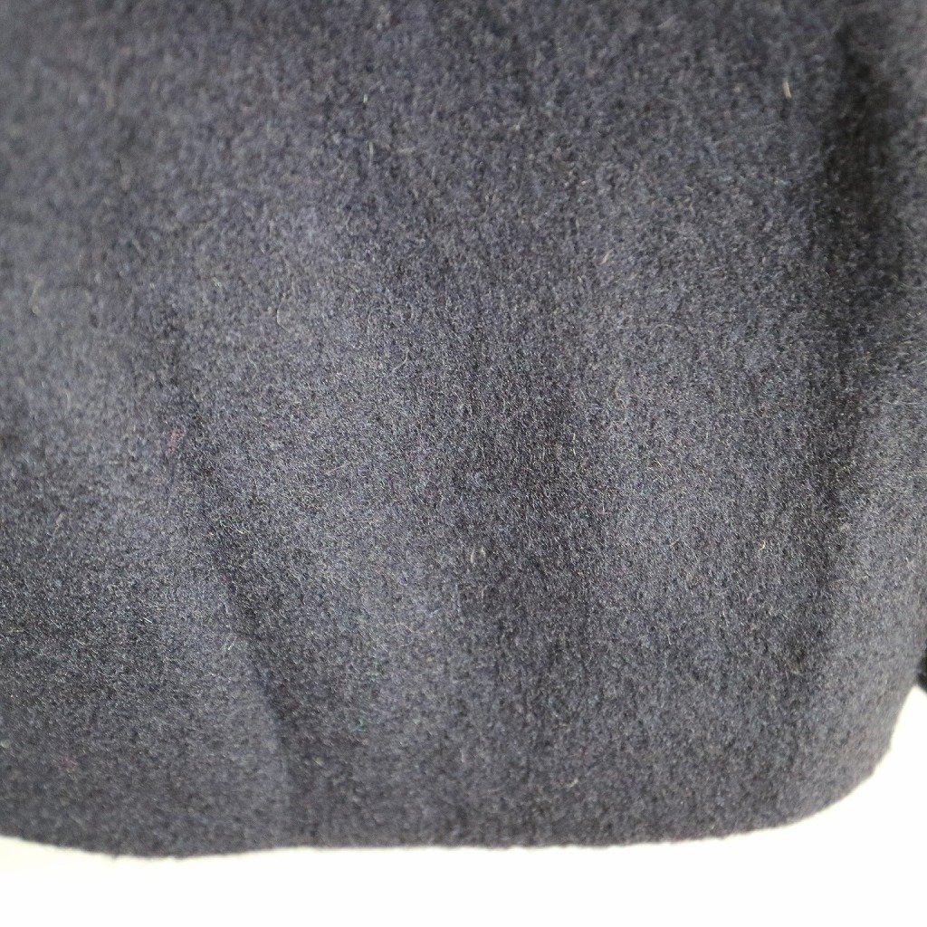USA製 BILL BLASS テーラードジャケット 防寒 フォーマル Camelhair ネイビー (メンズ L相当) N9147 /1円スタート_画像3