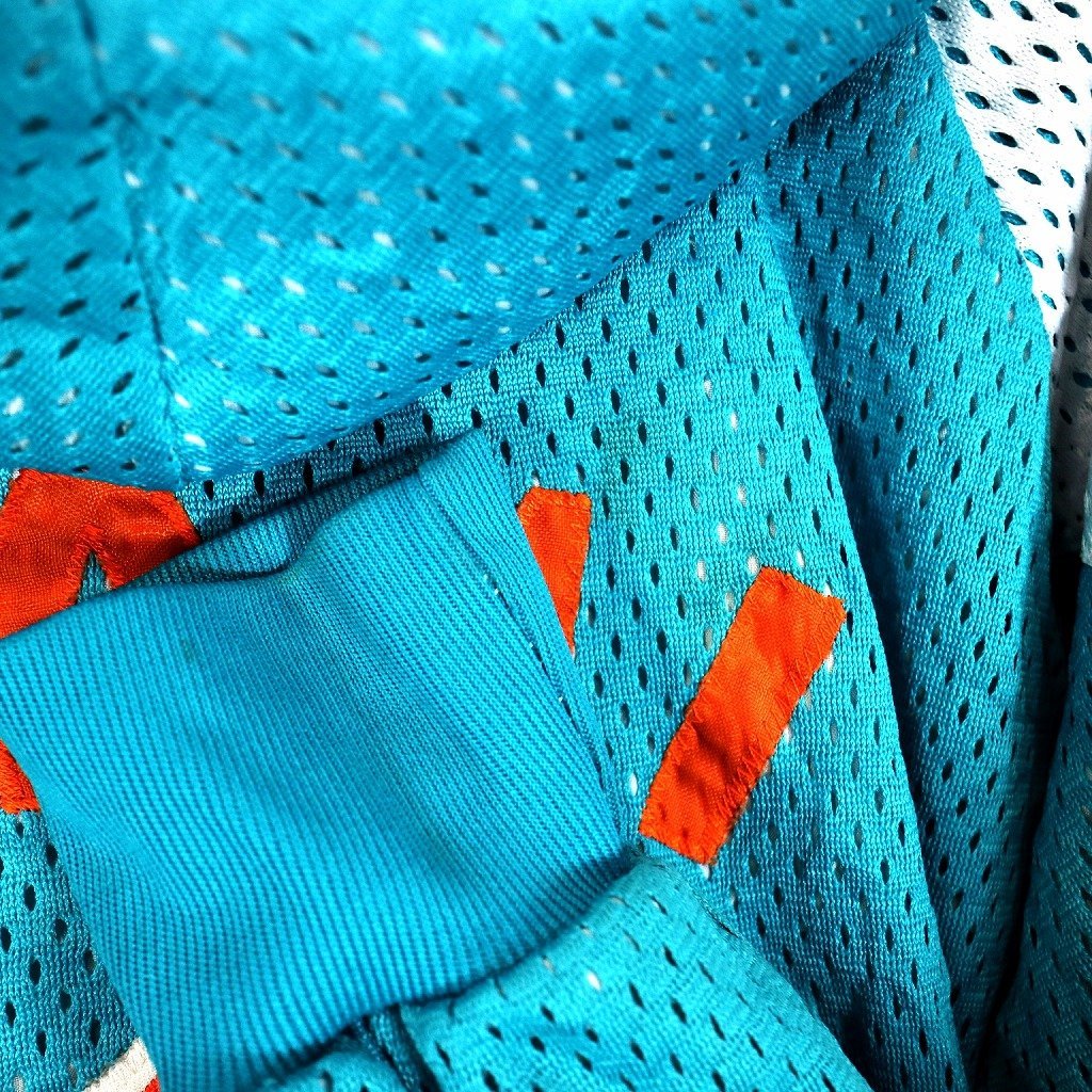 NFL マイアミ・ドルフィンズ メッシュ ジャケット 刺繍 アメフト ブルー (メンズ L相当) N9468 /1円スタート_画像3