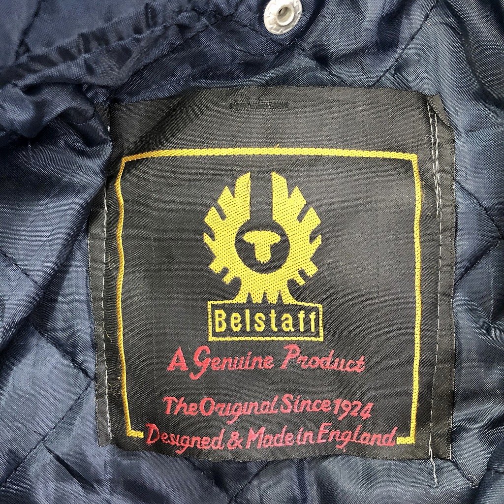 Belstaff ベルスタッフ ナイロンジャケット バイクウェア ユーロ ヨーロッパ古着 ブラック (メンズ L) 中古 古着 O8168_画像7