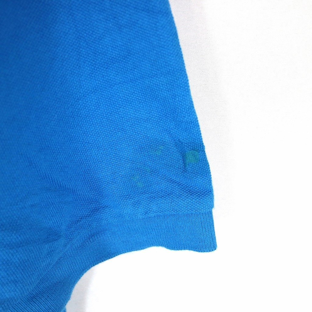 Polo by Ralph Lauren ポロバイラルフローレン ワンポイントロゴ半袖ポロシャツ アメカジ ブルー (メンズ XL) O0399 /1円スタート_画像3