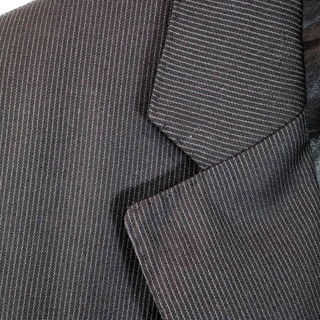 RALPH LAUREN ラルフローレン テーラードジャケット スーツ フォーマル ストライプ ブラック (メンズ 40L) O1870 /1円スタート_画像6
