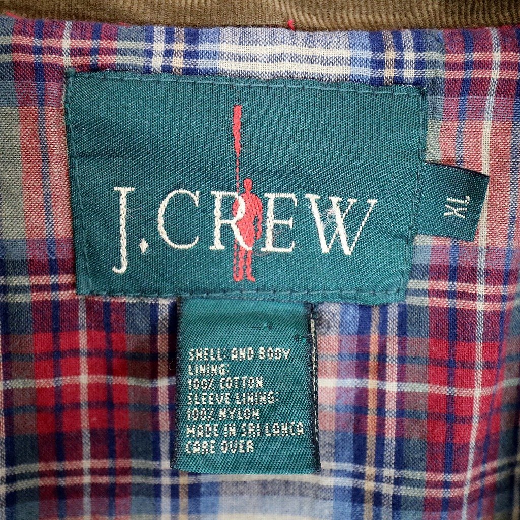 90年代 J.CREW ジェイクルー カバーオール ジャケット アウトドア 隠しポケット レッド (メンズ XL) O1883 /1円スタート_画像10