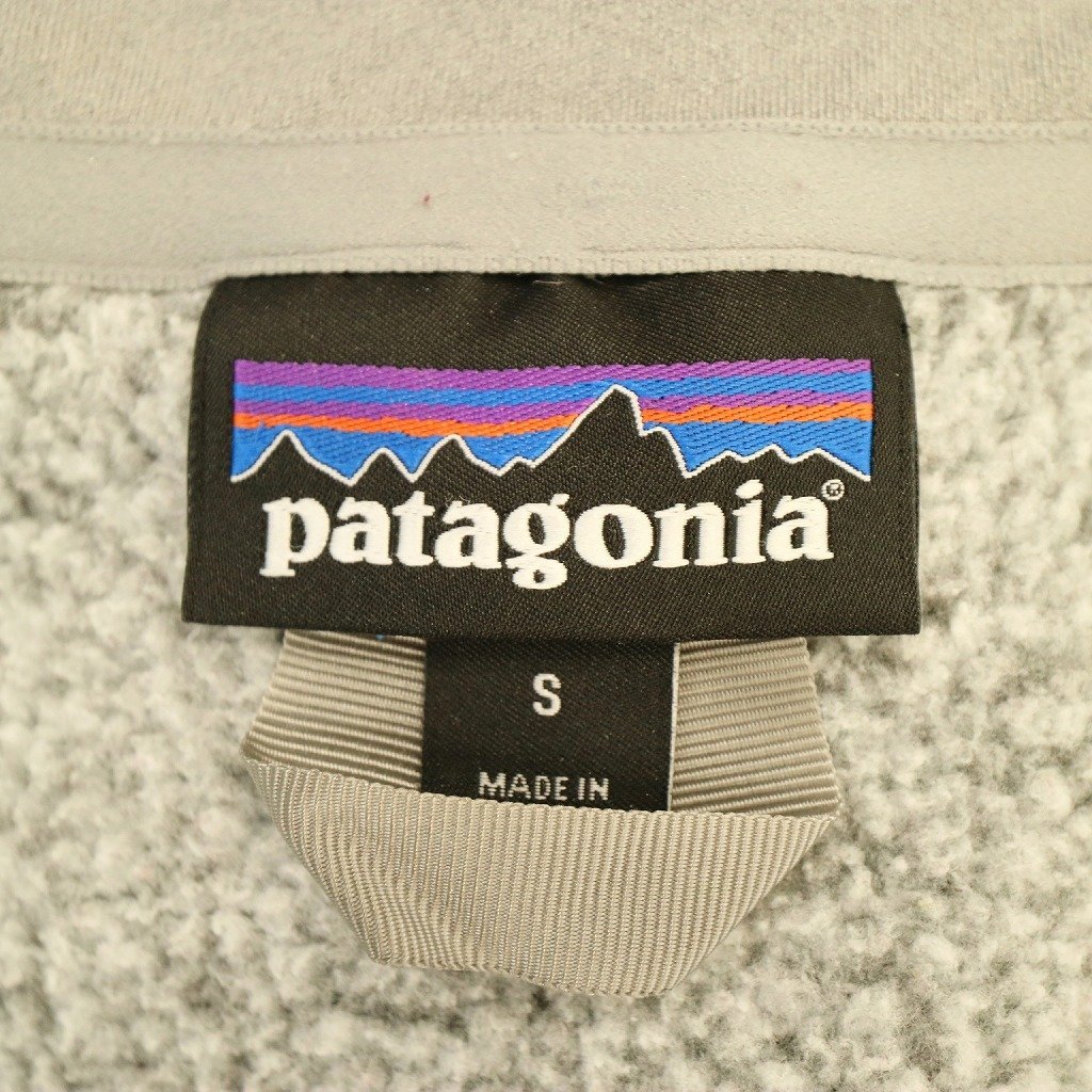 SALE///// patagonia パタゴニア フリースジャケット アウトドア キャンプ アウター 防寒 登山 グレー (レディース S) O4256_画像7