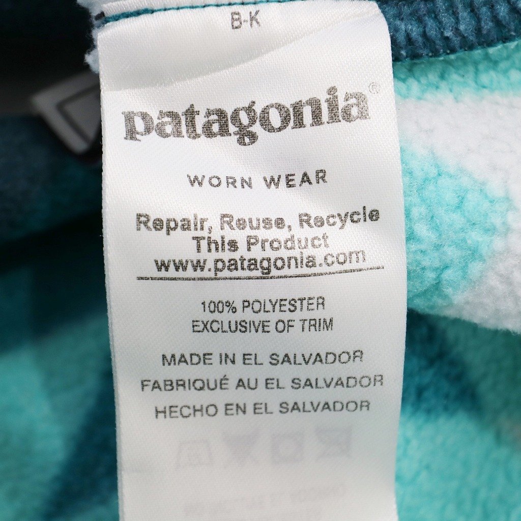 SALE///// patagonia パタゴニア スナップT SYNCHILLA シンチラ フリースジャケット アウトドア キャンプ マルチカラー (キッズ 12) O6137_画像4