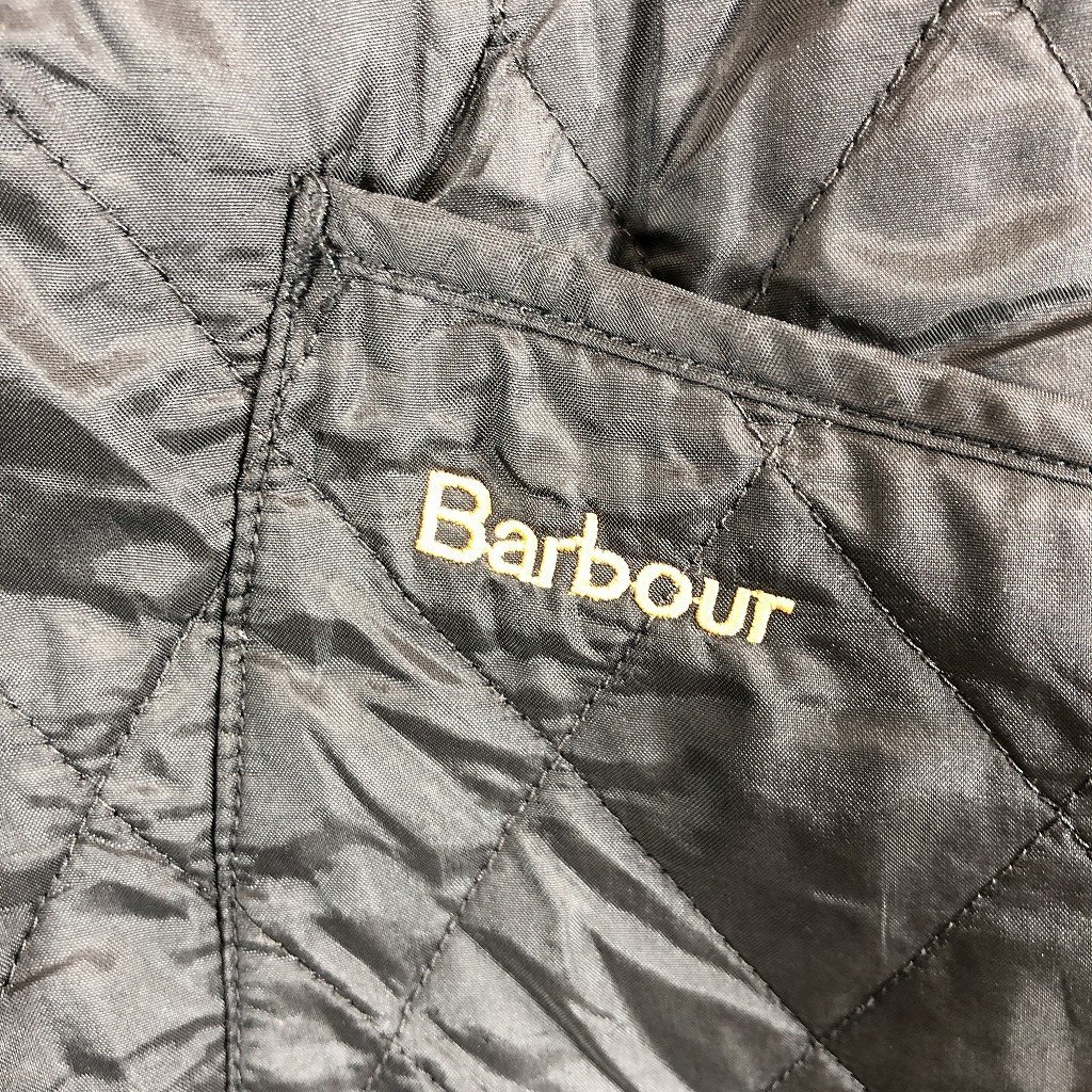 SALE///// Barbour バブアー SHAPED LIDDESDALE 中綿キルティングジャケット 防寒 ユーロ ヨーロッパ古着 ブラック (レディース 10) O7972_画像5