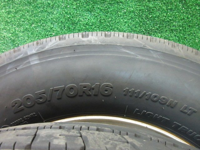 TOPY TK 16x5.5J 116.5-8TC 5H 205/70R16 111/109N LT 6本　エルフ タイタン アトラス 等　※ 個人宅配送不可　　2023.5.11.O.2-A80_画像8