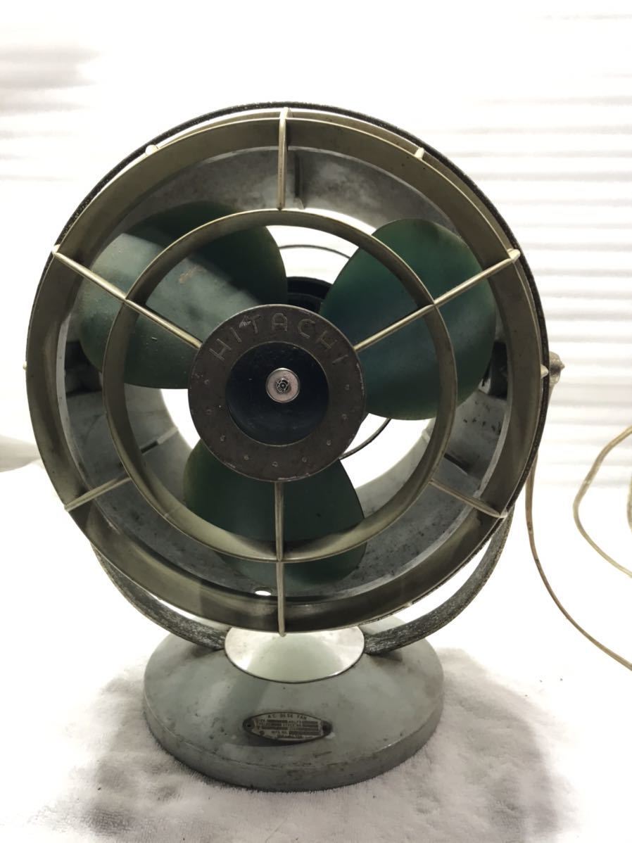  【CV10217】【 Hitachi A.C .FAN 】 日立 扇風機 四枚羽 昭和レトロ_画像1