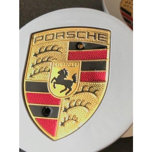 ポルシェ ホイールキャップ 76mm Porsche センターキャップ クレスト シルバー ゴールド 4個セット 送料無料 106_画像3