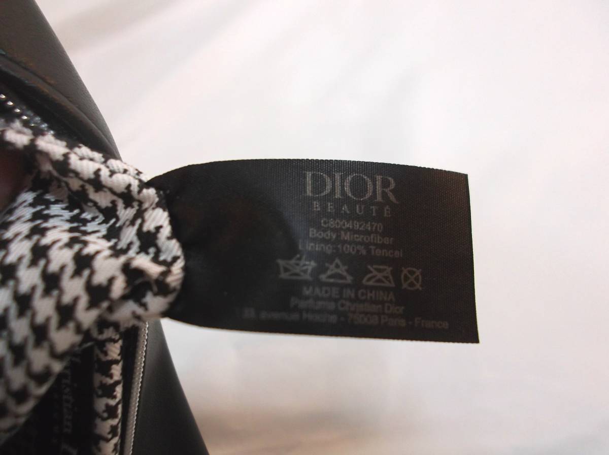新品未使用 Dior クリスチャンディオール ポーチ 千鳥格子柄_画像6
