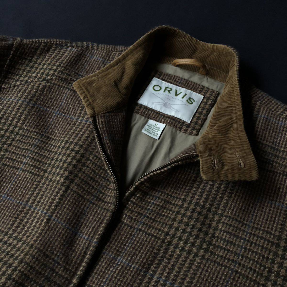 90s Orvis Wool Tweed Harrington Jacket 90年代 オービス ウール ツイード ハリントンジャケット スウィングトップ vintage ヴィンテージ_画像4