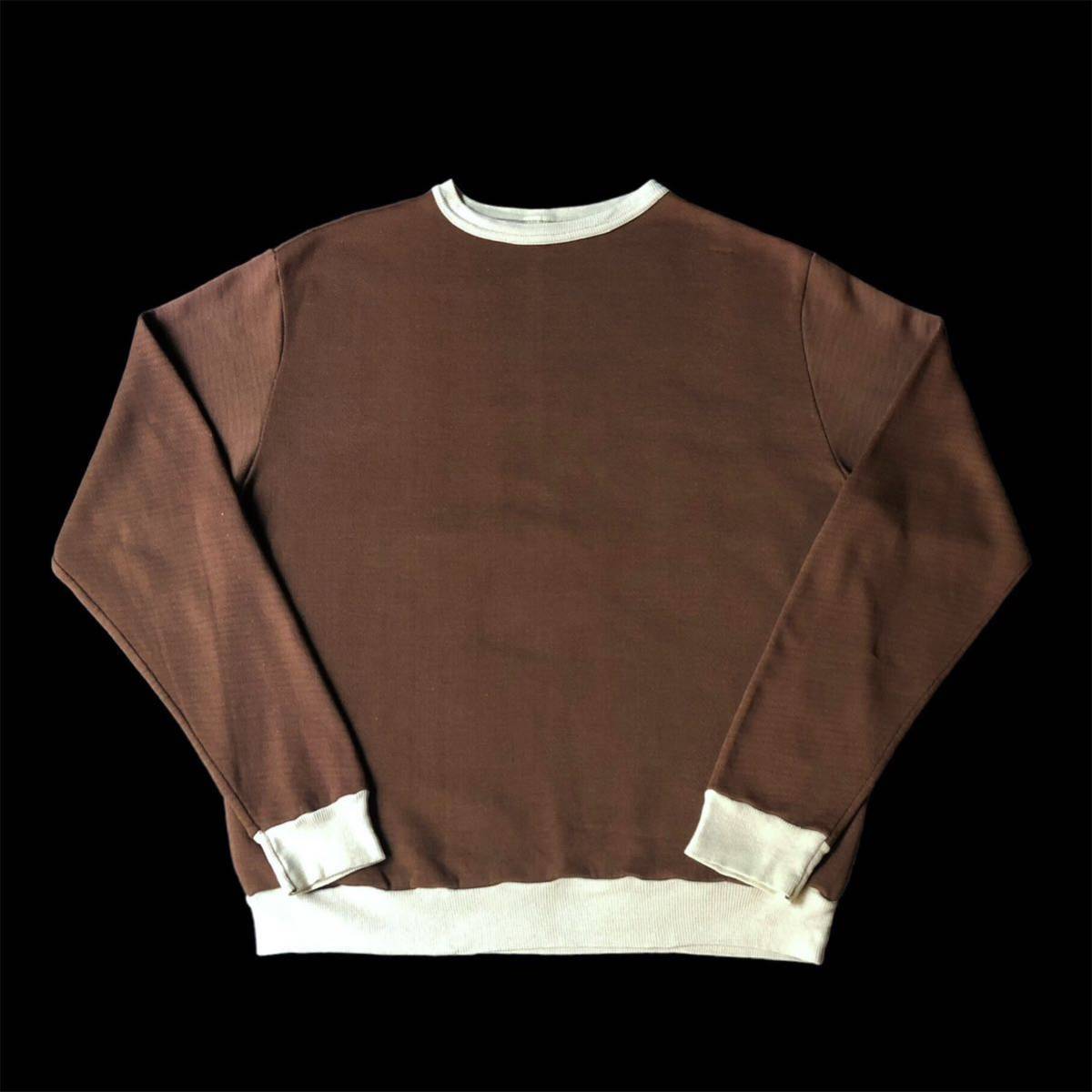 60s〜70s Unkown 2tone Plain Athletic Sweat Pullover 60年代 70年代 2トーン 無地 アスレティック スウェット vintage ヴィンテージ_画像1