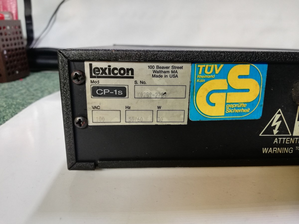  tube 14( rare model, electrification verification, immediately shipping )Lexicon CP-1s Surround output correspondence processor used present condition 