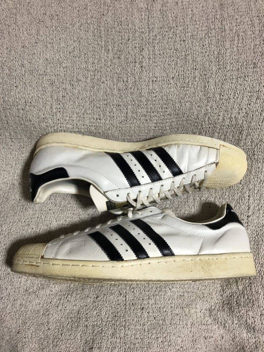 デッドストック ヴィンテージ/ビンテージ 70's adidas/アディダス SUPER STAR/スーパースター フランス製 金ベロ オリジナル US14_画像9