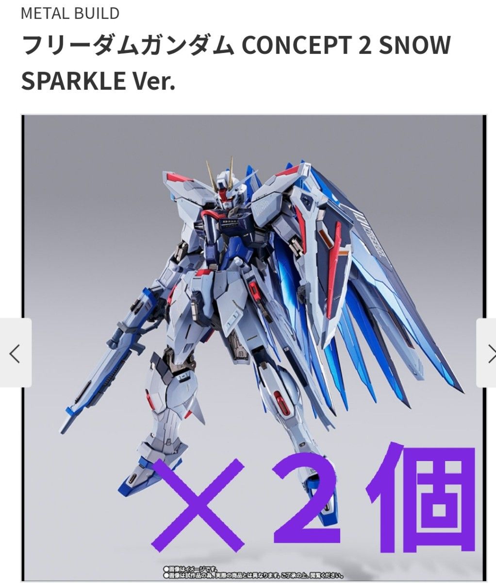 METAL BUILD フリーダムガンダム CONCEPT 2 SNOW SPARKLE Ver