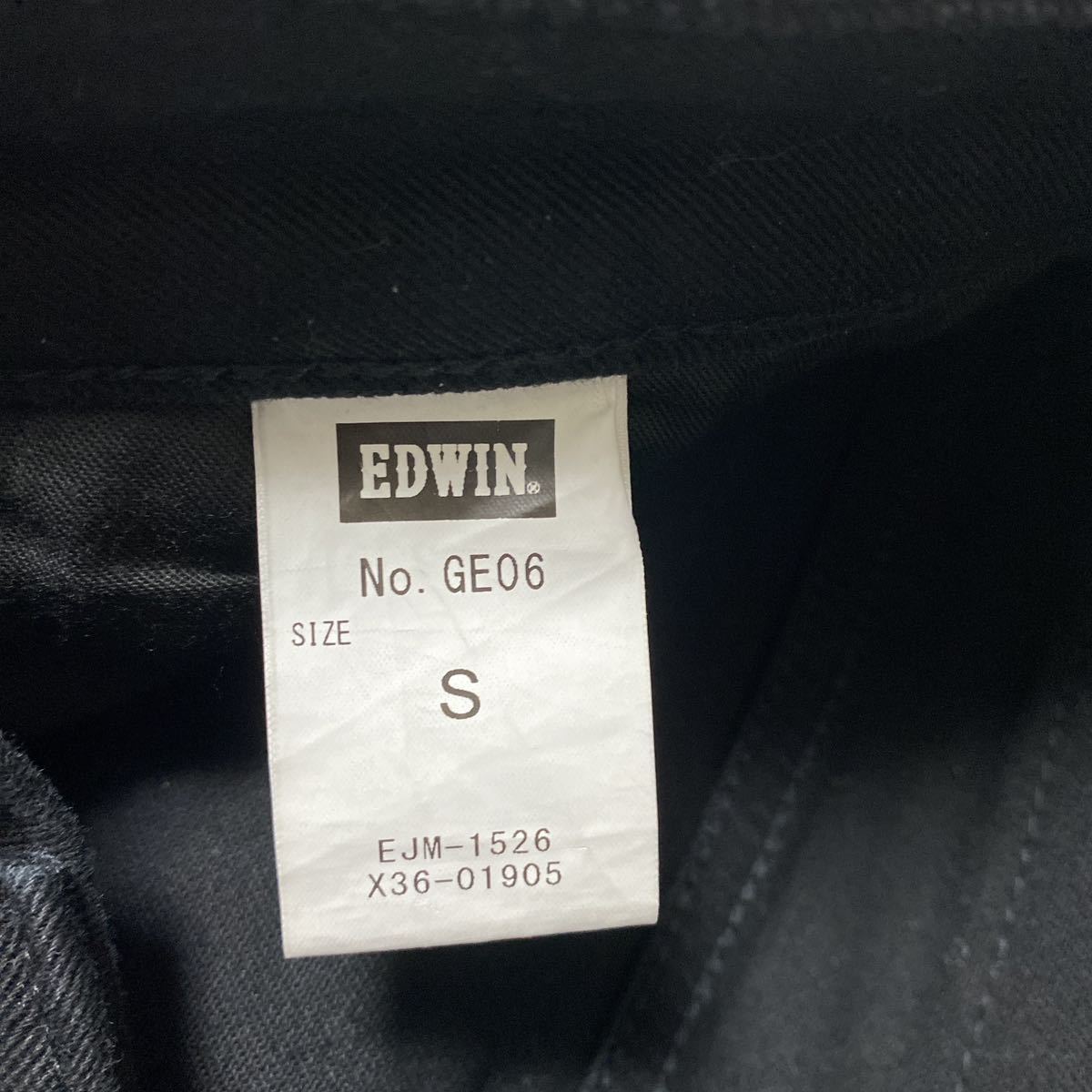 11B【着少】EDWIN エドウィン GE06 デニム ジーンズ ジーパン パンツ ストレッチS SKINNY スキニー SLIM スリム 黒 ブラック 格安_画像7