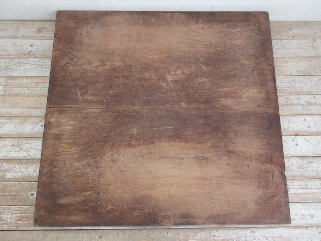 古い木味厚い板の作業台J349   アンティーク家具裁板まな板テレビ台ローテーブル店舗什器カフェ什器無垢材古家具の画像4