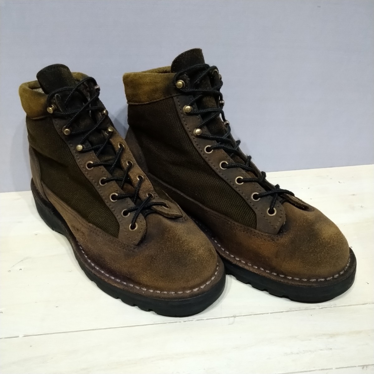 USA製danner ダナー バンクーバー 8 1/2E 26.5cm 27cm ダナーライト ガイドクリークUSスエード スウェード ラフアウト レッドウイング