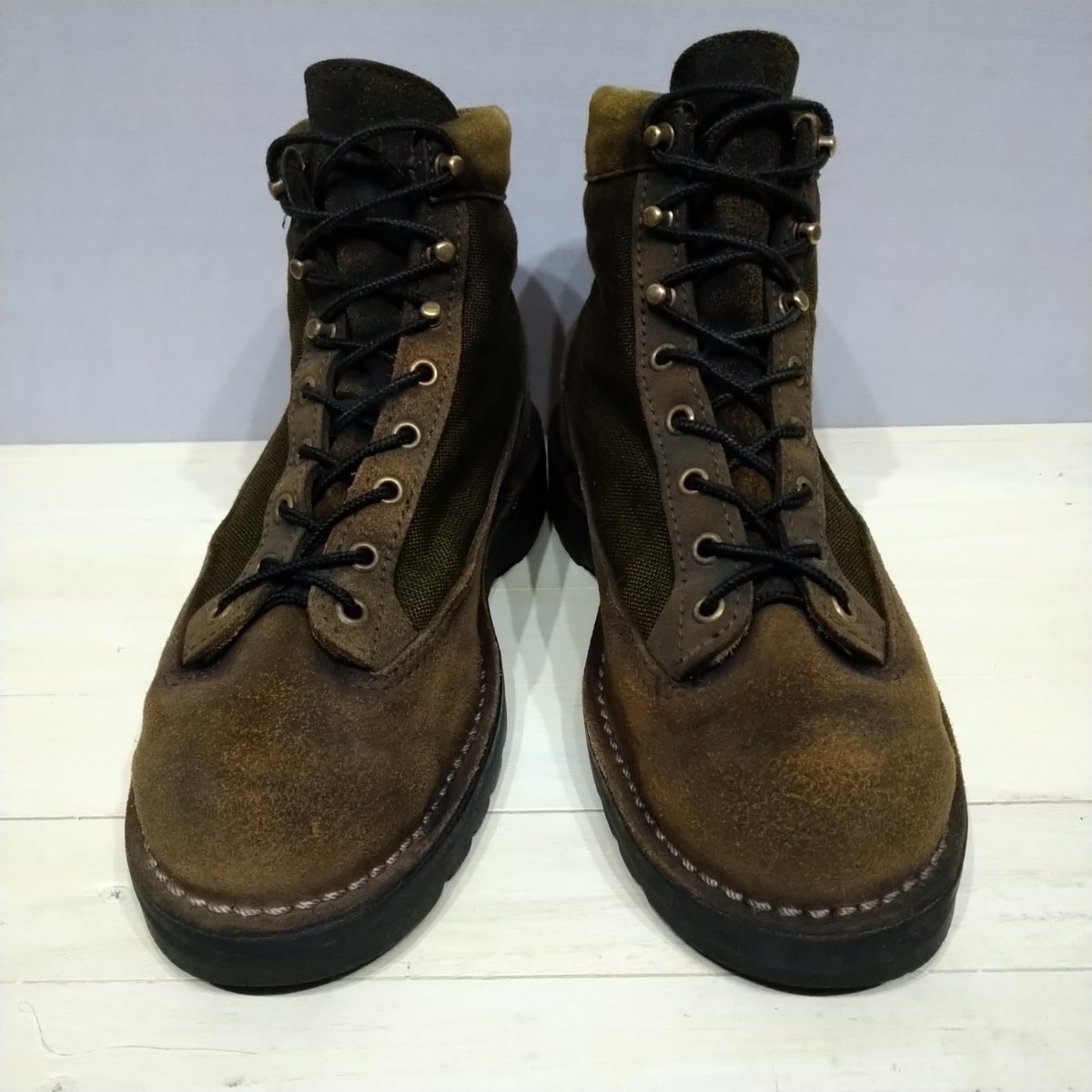 USA製danner ダナー バンクーバー 8 1/2E 26.5cm 27cm ダナーライト ガイドクリークUSスエード スウェード ラフアウト レッドウイング